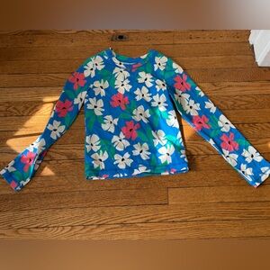 Hanna Andersson Floral Rashguard - Size 12
